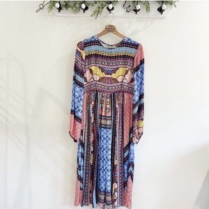 Anthropologie Bhanuni By Jyoti Marcelina Midi Dress Size 6